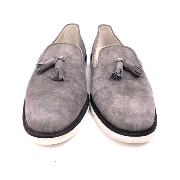 Axel Arigato Men’s Grey Genuine Suede Loafers with Tassels Size US 12 - Picture 2 of 13